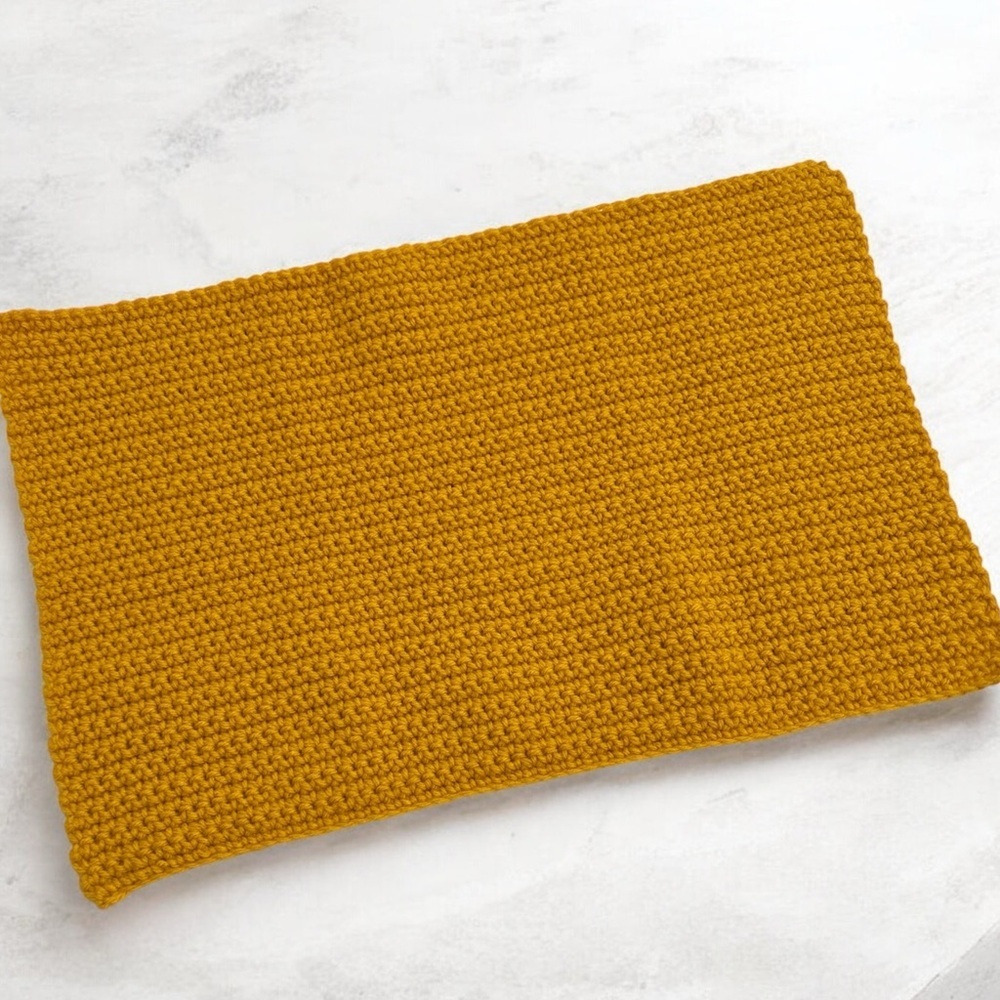 Handmade crochet placemat